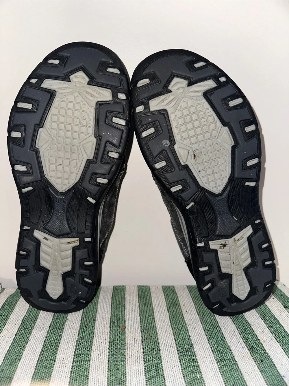 Skechers Men's Slip-On Canvas Loafers in Charcoal Gray